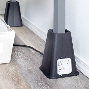 4-pack USB Port & Charging Bed Risers 8”